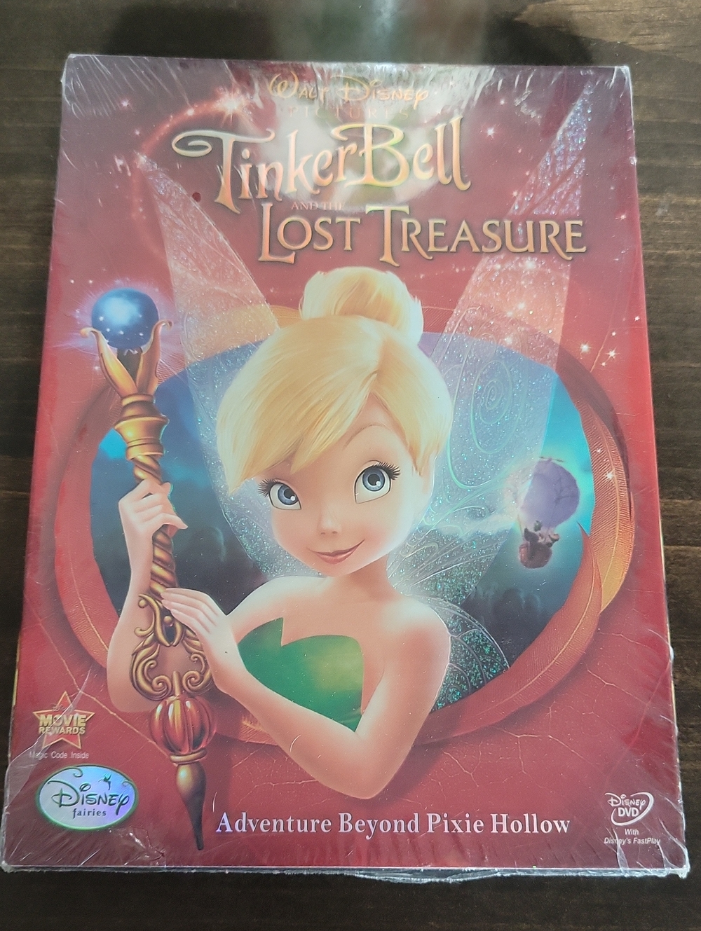 Disney Tinker Bell Lost Treasure DVD - Red, Green, Blue